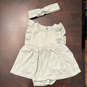 Carter's Mint Green Ruffled Tiered Sleeveless Dress for Baby